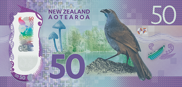 NZL-50-Back New Zealand 50 Dollar Bills